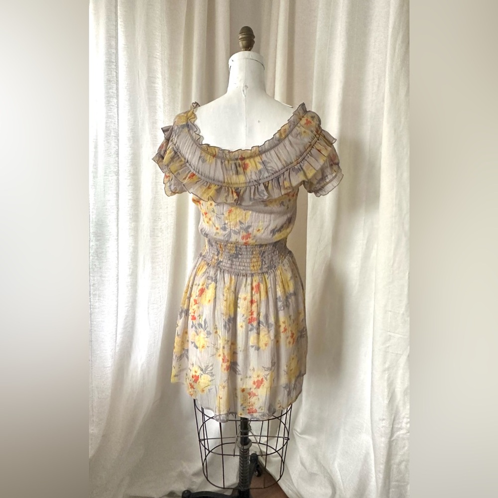 ASOS Sheer Floral Ruffle Dress - Picture 5 of 7
